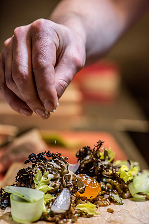 Food prepared by Chef Nich Bazik at The Good King Tavern, Philadelphia. 2016