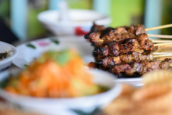 Food Prepared at Sate Kampar, Philadelphia. 2016