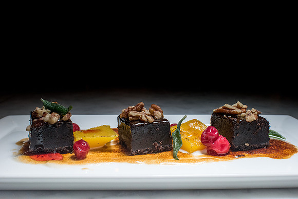 Food prepared at Vedge in Philadelphia, PA. 2016
