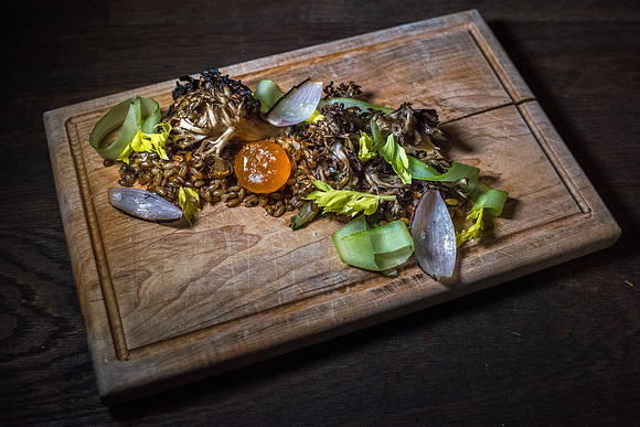 Food prepared by Chef Nich Bazik at The Good King Tavern, Philadelphia. 2016