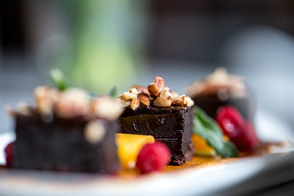 Food prepared at Vedge in Philadelphia, PA. 2016