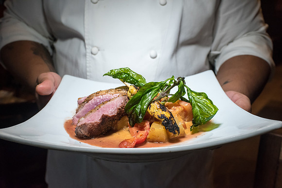 Food prepared by Chef Lex Boonphaya at Circles in Philadelphia, PA. 2016